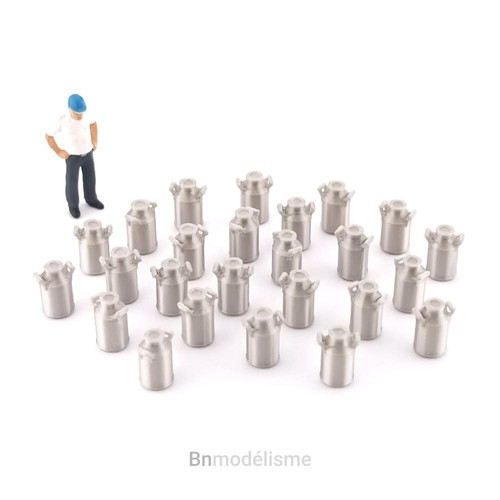 Lot bidons lait 1 87 - ho,